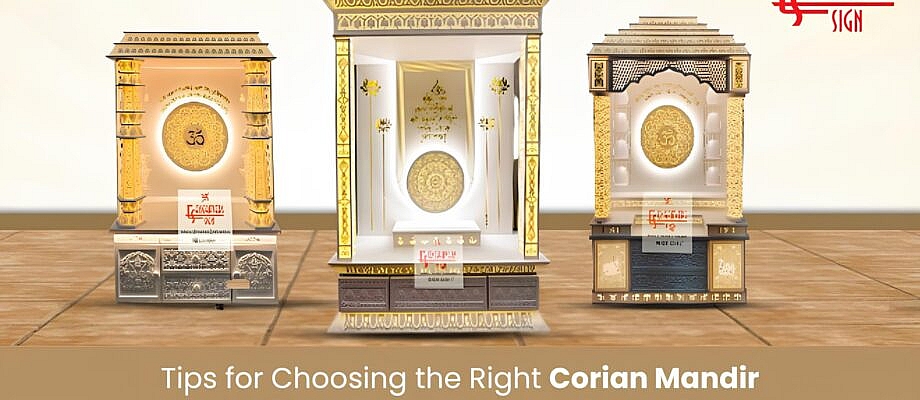 Tips for Choosing the Right Corian Mandir Design for Home