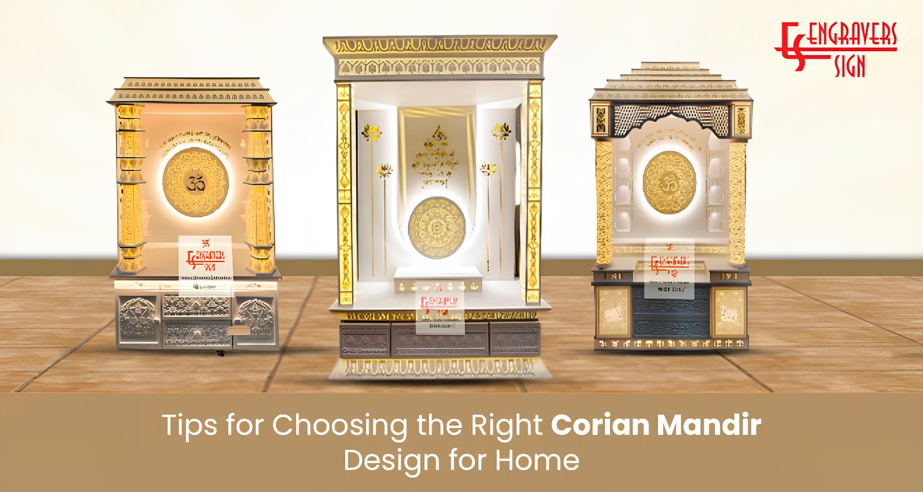 Tips for Choosing the Right Corian Mandir Design for Home